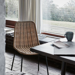 Køb Stol Hapur Natur | 989,00 | Fri fragt over 149 kr. | Hurtig levering | Dag til dag levering | House Doctor, Society of Lifestyle | Spisestuestol, Kontorstol, Møbel, Stol uden armlæn, Flet stol, Stol, Havestol, Kurvestol, Fletstol, PE flet, Jern