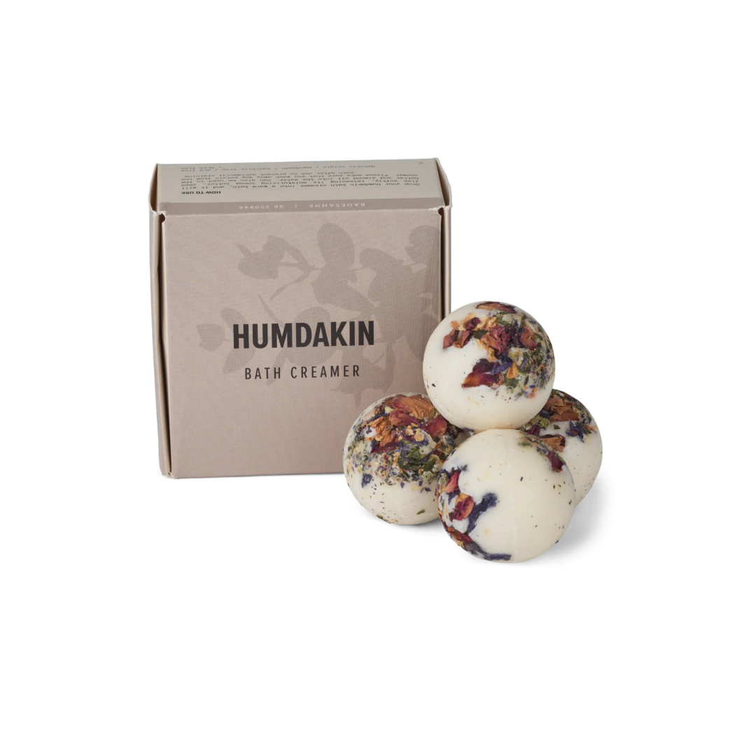 Køb Badecreme // Bath Creamer - æske med 4 stk | 179,95 | Fri fragt over 149 kr. | Hurtig levering | Dag til dag levering | Humdakin | Creme, Bold, Creme til karbad, Creme til spa, Badesæbe, Gaveboks
