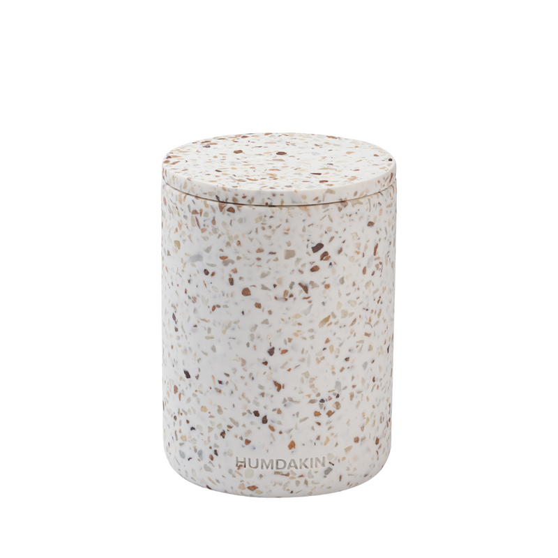 Køb Krukke med låg Terrazzo | fra 269,95 | Fri fragt over 149 kr. |  Hurtig levering | Dag til dag levering | Humdakin | Bæredygtig, Mønster, Krukke, Beholder, Blomstervase, Til dekoration, Til opbevaring, Opbevaringsvase, Børsteholder, Tandbørsteholder, Tandkrus