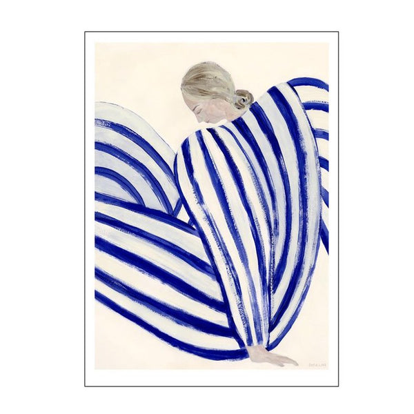 Køb Plakat Blue Stripe At Concorde 50x70 cm | 659,00 | Dag til dag levering | Billede, Kunst, Poster and Frame, TPC x Sofia Lind
