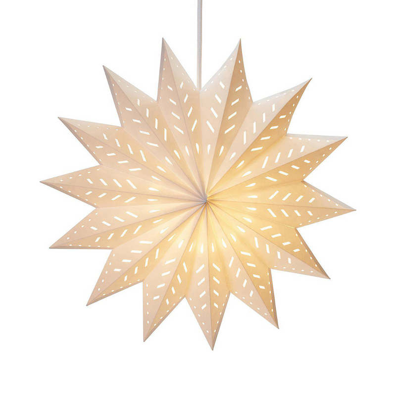 Køb Stjerne Alfa Hvid | fra 189,95 | Fri fragt over 149 kr. | Hurtig levering | Dag til dag levering | PR Home | Adventsstjerne, Stjerne, Julestjerne, Topstjerne, Belysning, Indendørsbelysning, Pendel, Jul, Julepynt 