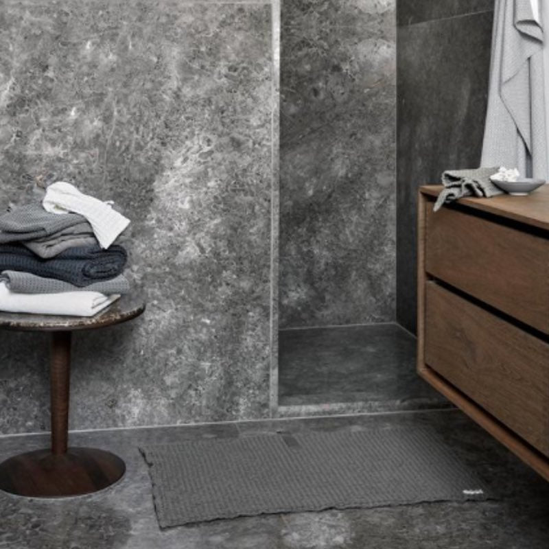Køb Bademåtte Big waffle 80x55 cm | 369,00 | The Organic Company, Badeværelse, Måtte, Gulvmåtte