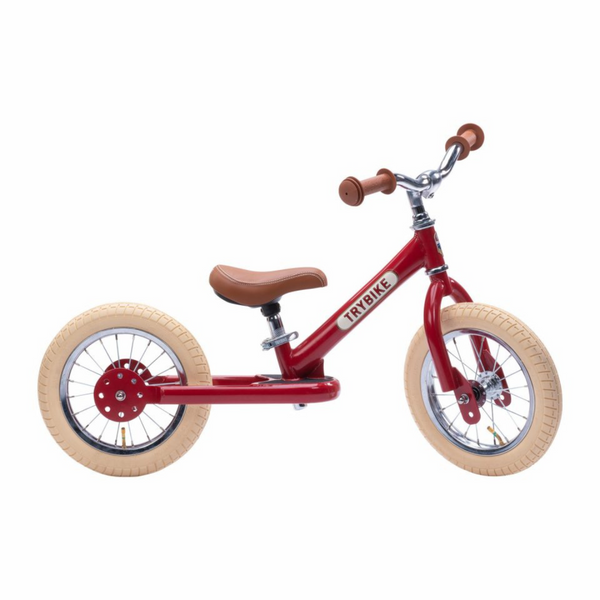 Køb Balancecykel to hjul Vintage Rød | Fri fragt over 149 kr. | Hurtig levering | Dag til dag levering | Trybike | Løbecykel, Begyndercykel, Børnecykel, Cykel uden pedaler, Tohjulet løbecykel